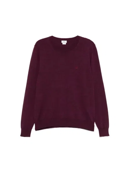 Dzianinowy sweter Etro czerwony