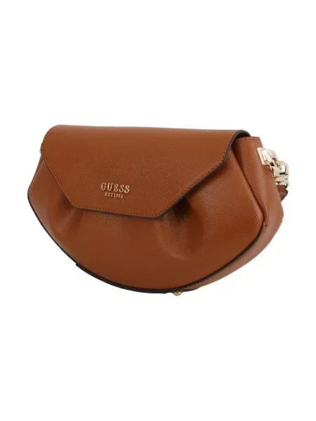 Torebka crossbody Guess skórzana brązowa