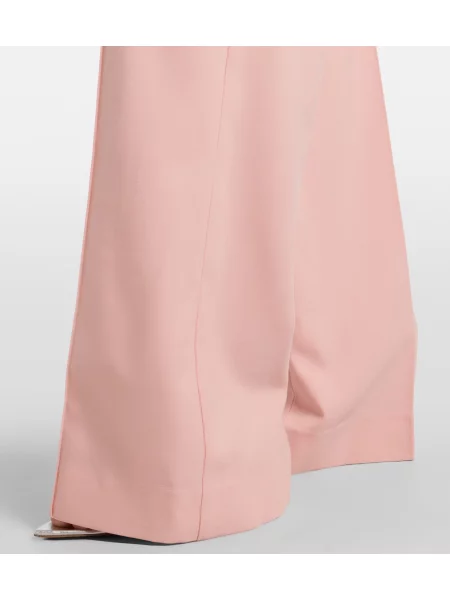 Pantaloni Costarellos de lână roz