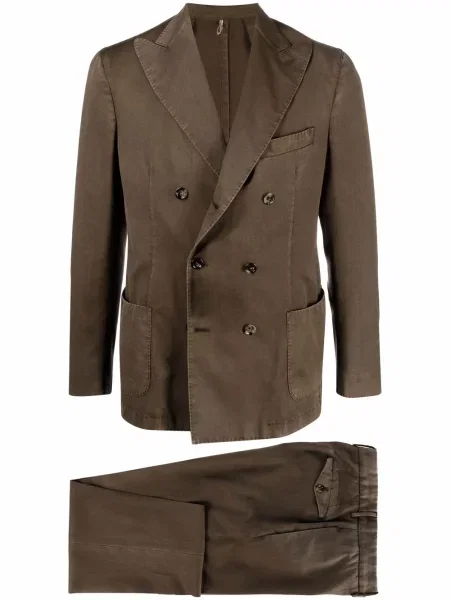 Costum Dell'oglio de lână de costum verde