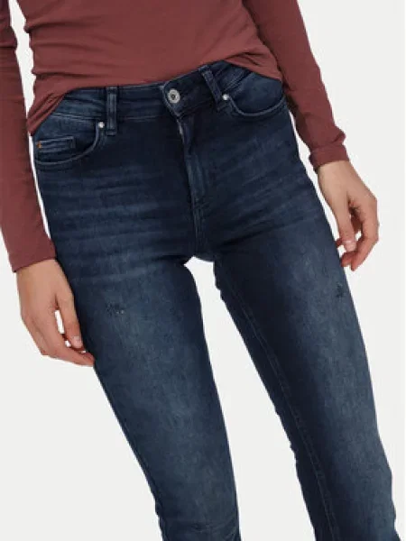 ONLY Jeans hlače Blush Mornarsko Flared Fit modra