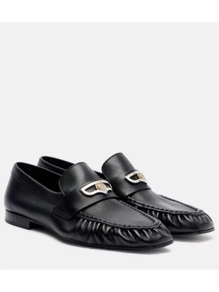 Pantofi loafer Christian Louboutin din piele negru