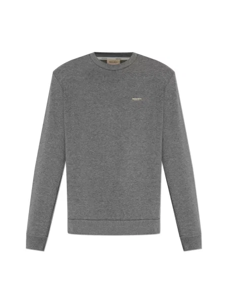 Bluza Woolrich z okrągłym dekoltem szara