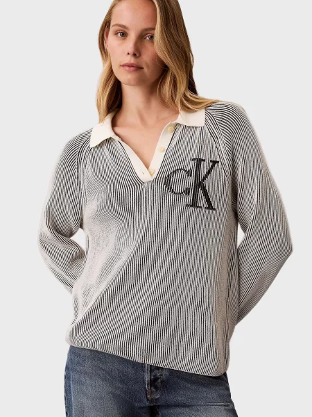 У смужку светр Calvin Klein Jeans