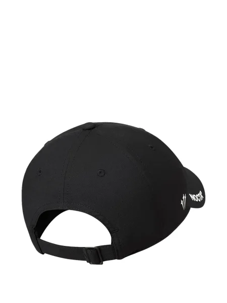Prugasta vesta Nike s okruglim izrezom od flisa crvena