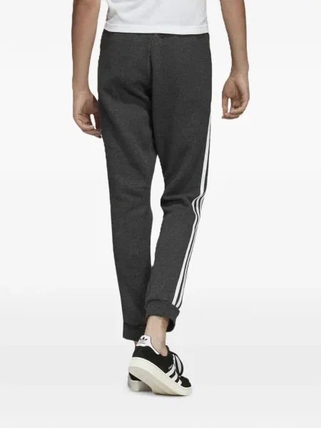 Pruhované krajkové pruhované tričko Adidas s vázáním šedé