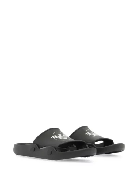 Slip-on сандали Emporio Armani с принт черно