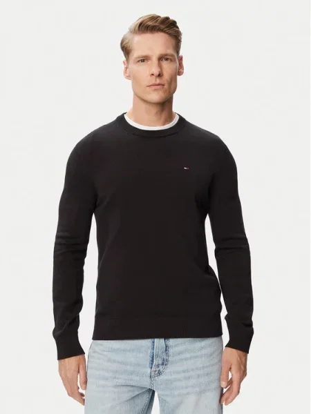 Tommy Jeans Πουλόβερ Essential μαύρο