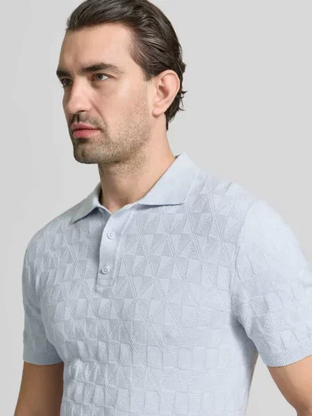 Koszulka polo o kroju regular fit z fakturowanym wzorem Mcneal