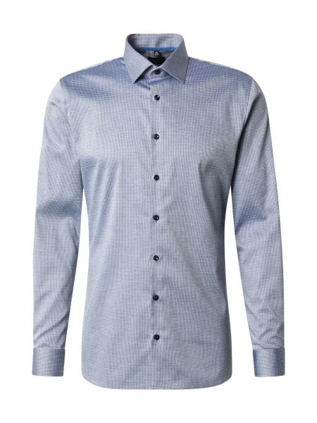 Olymp Košile No. Six Super Slim Fit modrá/ tmavě modrá bílá