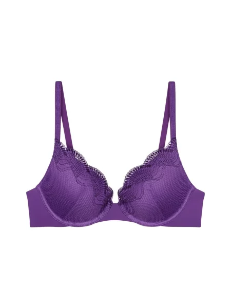 Triumph Biustonosz na fiszbinach Comfort Glam Kobiety Sztuczne włókno lila jednolity