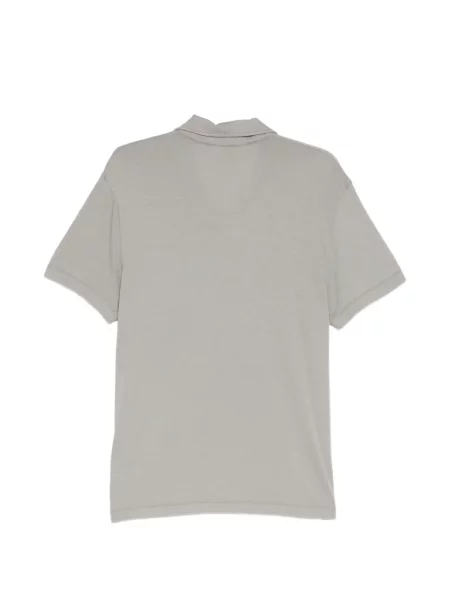 Gulerat scurt tricou polo James Perse gri