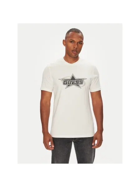 Guess Póló Regular Fit fehér