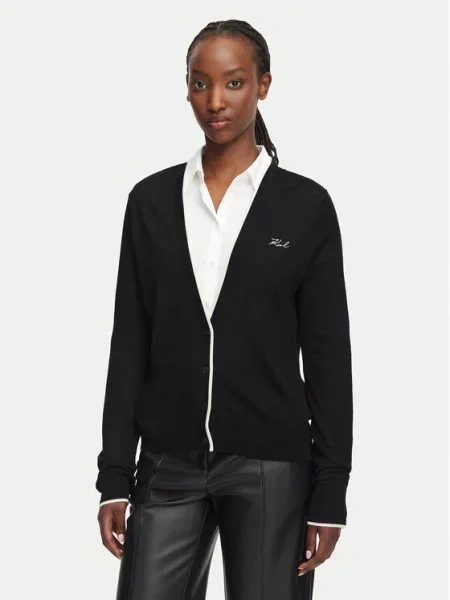Karl Lagerfeld Kardiganas juoda