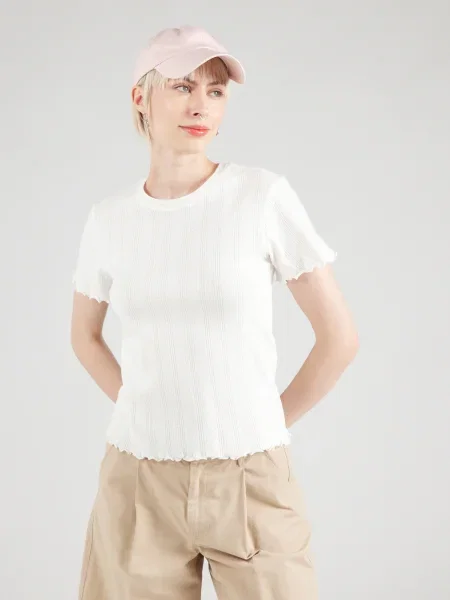 PIECES Tricou alb