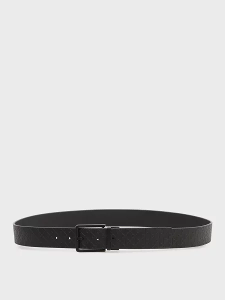 Шкіряний ремінь Calvin Klein чорний