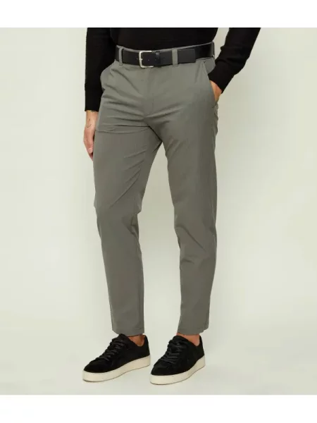 BOSS ORANGE Pantaloni chino | Tapered fit gri