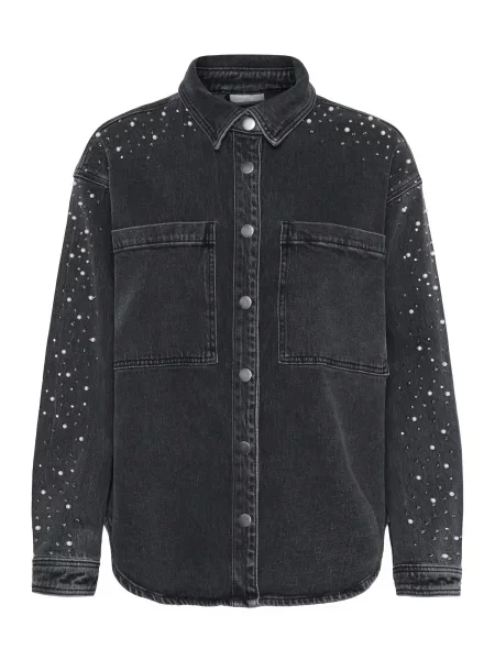 Kaffe Geacă de primăvară-toamnă KAPetra denim gri