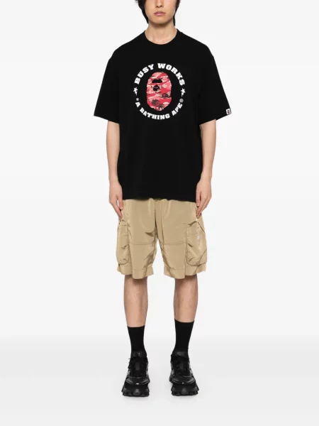 Tricou A Bathing Ape® cu imagine negru
