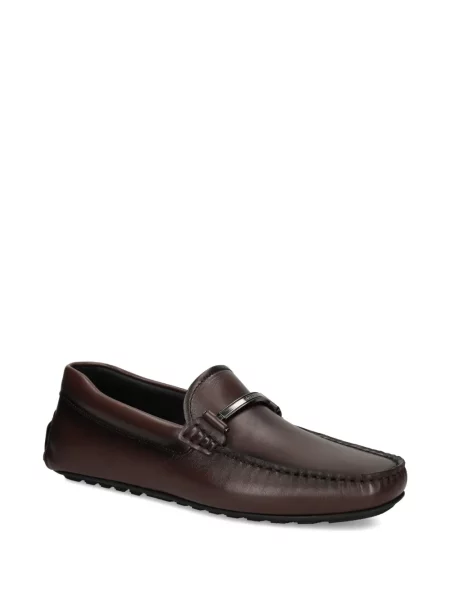Pantofi loafer Boss din piele maro