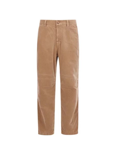 Pantaloni Brunello Cucinelli de catifea cord maro