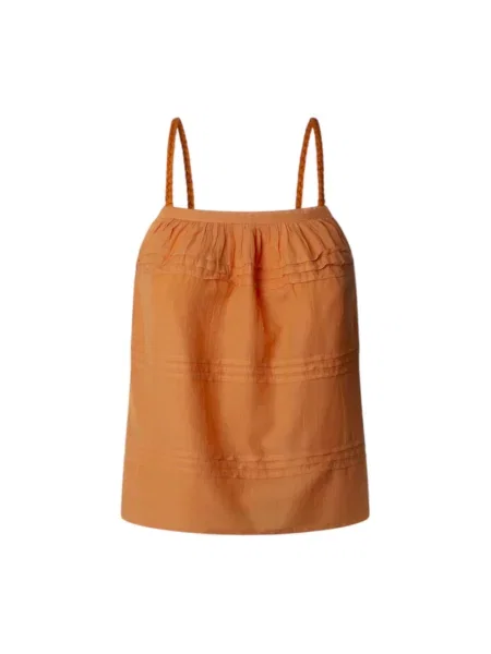 Top Pepe Jeans pomarańczowy