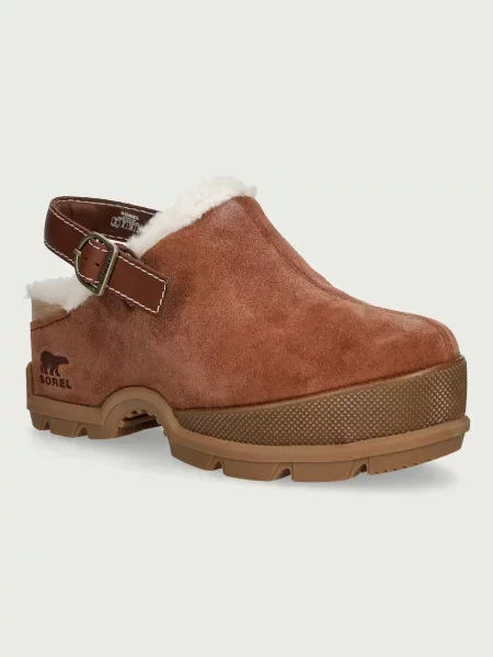 Sorel ROAMN CLOG COZY cizme de zăpadă pentru femei din piele maro