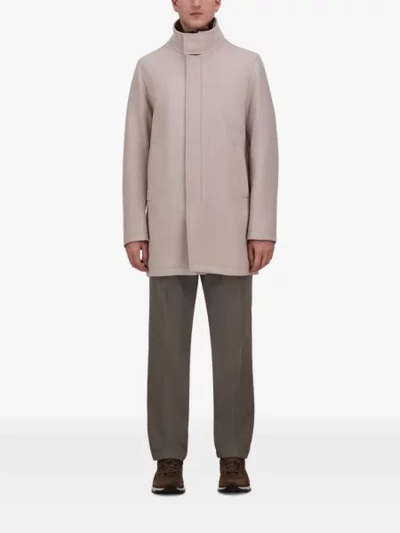 Palton de blană Herno din țesătură twill