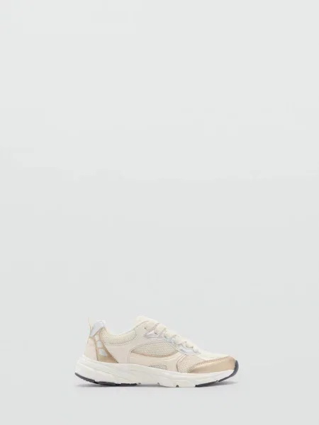 Dwukolorowe buty sportowe srebrny Dzieci 35 MANGO KIDS