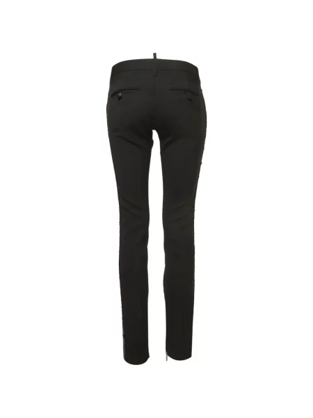 Pantaloni Dsquared2 cu paiete negru