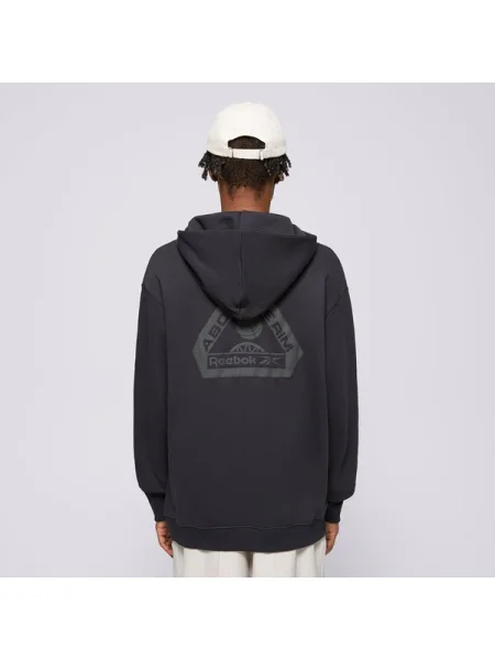 Класически суичър с качулка Reebok Classic с качулка черно