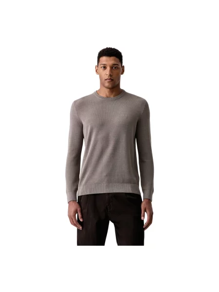 Sweter w kroju regular fit z czystej bawełny Marc O'polo beżowy