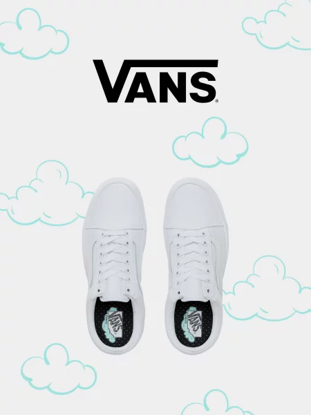 Классические кеды Vans белые