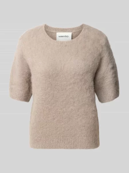 Sweter z mieszanki wełny z alpaki z okrągłym dekoltem model Tirina' Someday