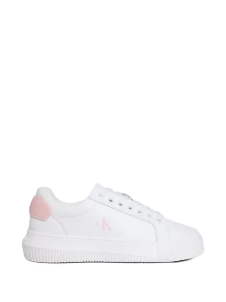 Sneakerși Calvin Klein din piele alb