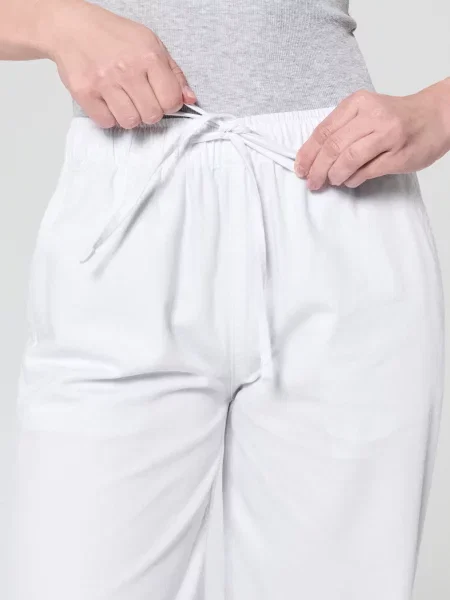 Джинси jogger wide-leg білий