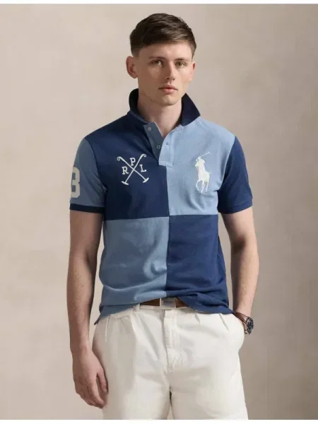 POLO RALPH LAUREN Tenisz póló | Custom slim fit kék