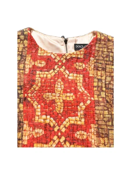 Sukienka mini Dolce And Gabbana wełniana z długim rękawem