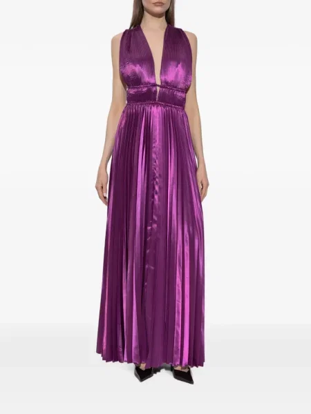 Rochie maxi Ulla Johnson din satin violet