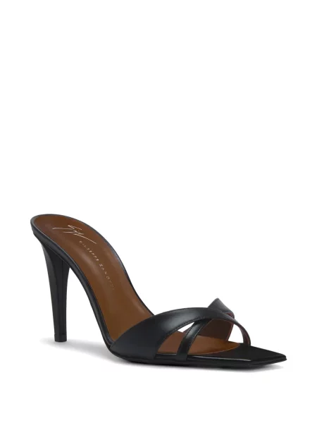 Papuci tip mules Giuseppe Zanotti din piele negru