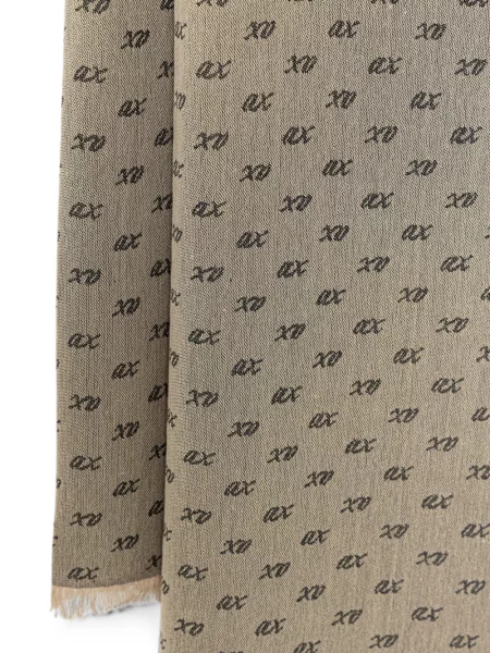 Fular Armani Exchange din jacard cu autograf