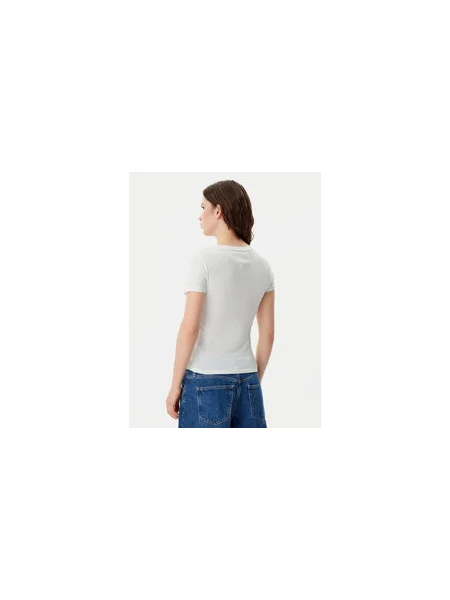 Tommy Jeans Póló Slim Fit fehér