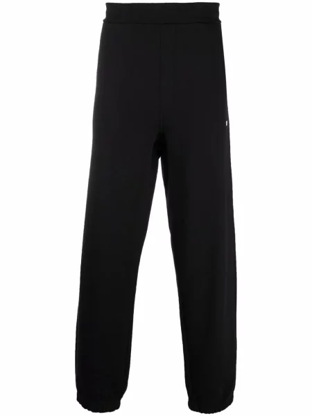 Pantaloni Msgm cu imagine alergare negru