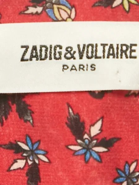 Rochie mini Zadig&voltaire cu model floral cu imagine de costum roșu