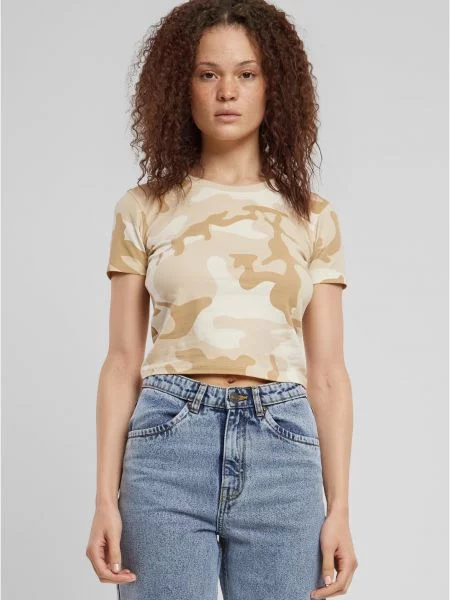 Koszulka Urban Classics w kamuflażu o krotszym kroju