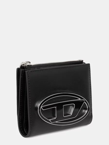 Δερμάτινο πορτοφόλι Diesel BI-FOLD ZIP II μαύρο