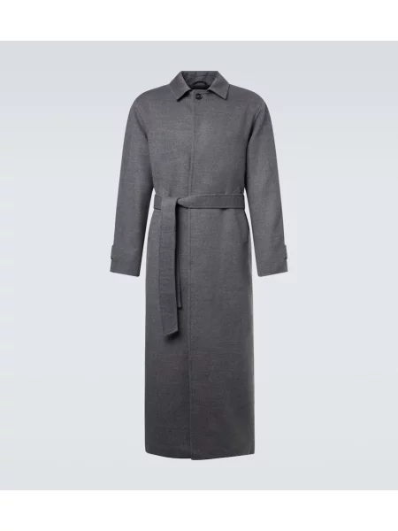 Palton Saman Amel de lână gri