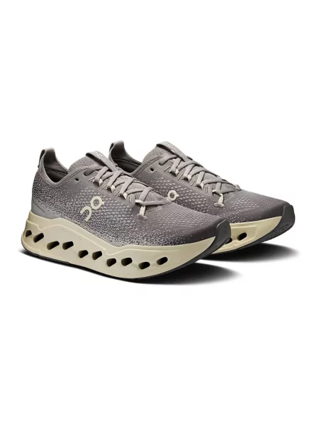 Buty do biegania On Cloudsurfer Max asphalt/ice szary