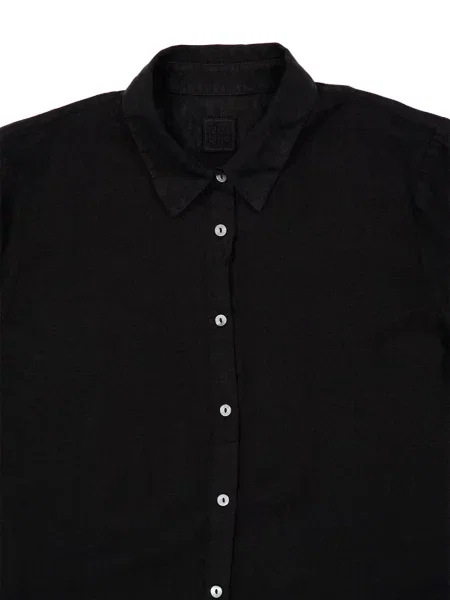 Rochie tip cămașă 120% Lino negru