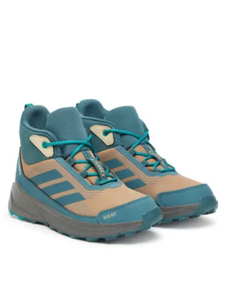 Dětské kozačky Adidas hnědé